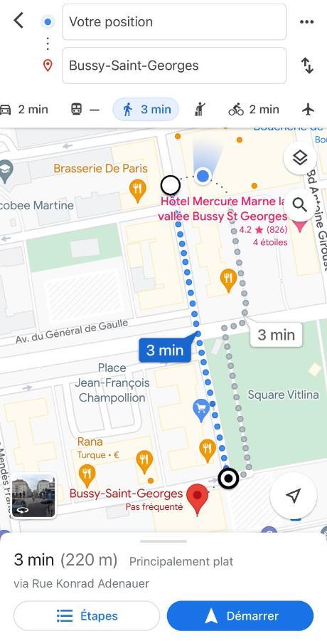Jolie Chambre 3Minutes De La Gare Rer A บุสซี-แซ็ง-ฌอร์ฌ ภายนอก รูปภาพ